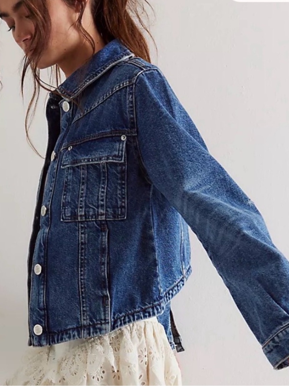 NWT Free People We the Free Jade Denim Jacket